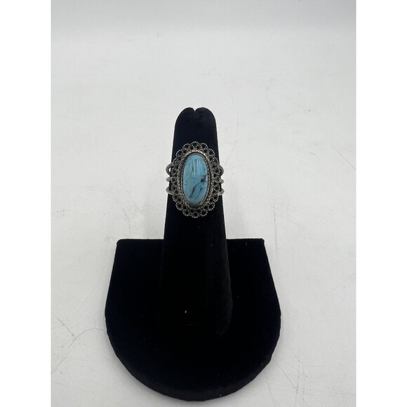 Vintage Sterling Silver Turquoise Ring - Picture 1 of 5
